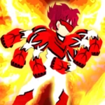 super hero alien power six arm android application logo